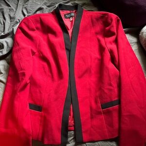 Red blazer jacket